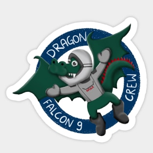 Falcon 9 Dragon Crew Kids Design Sticker